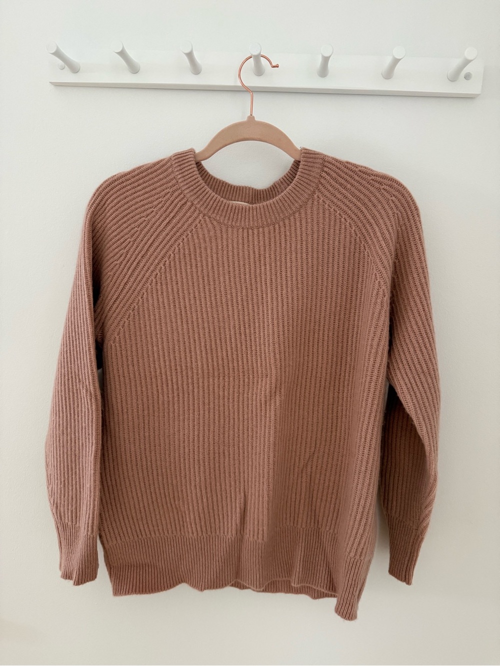 J. Crew Collection Cashmere Sweater in dusty pink